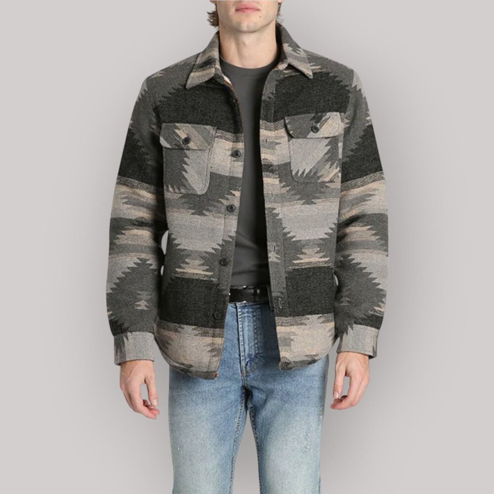 Jachs New York Sherpa Lined Wool Jacket Medium